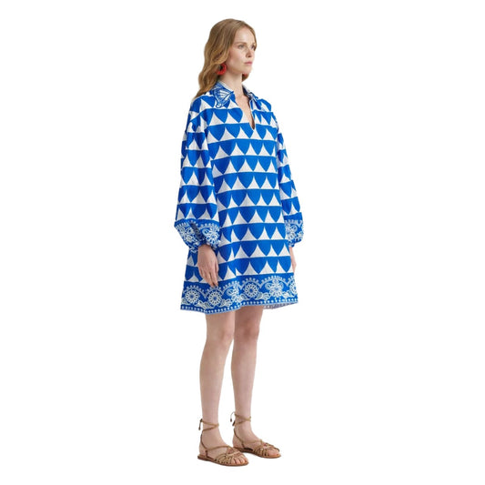 OPTICAL BRODERIE DRESS