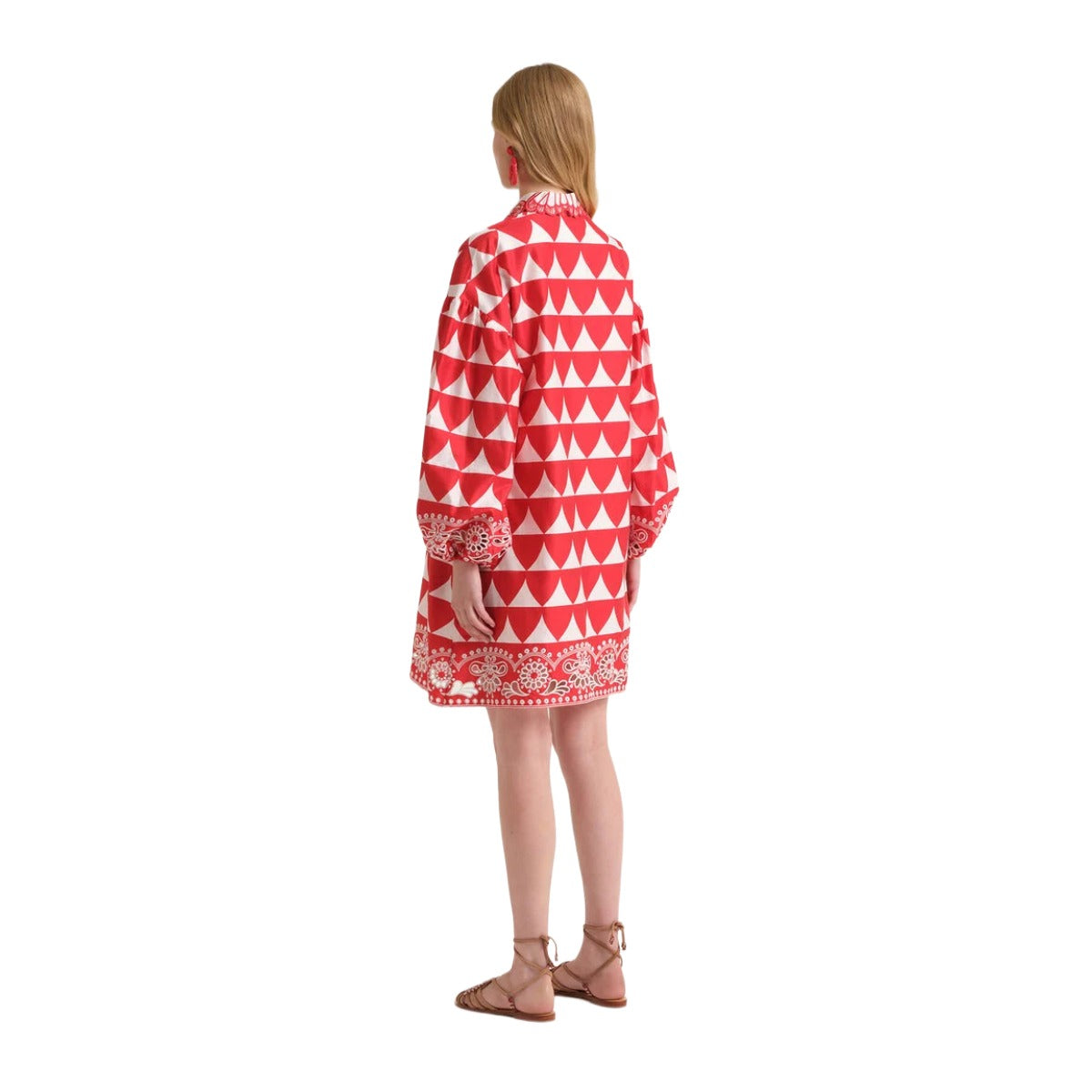 OPTICAL BRODERIE DRESS