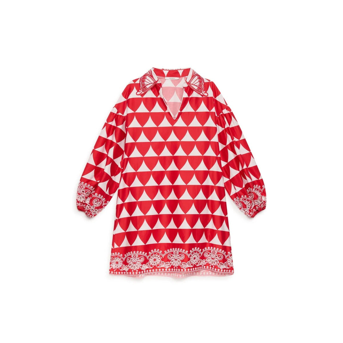 OPTICAL BRODERIE DRESS