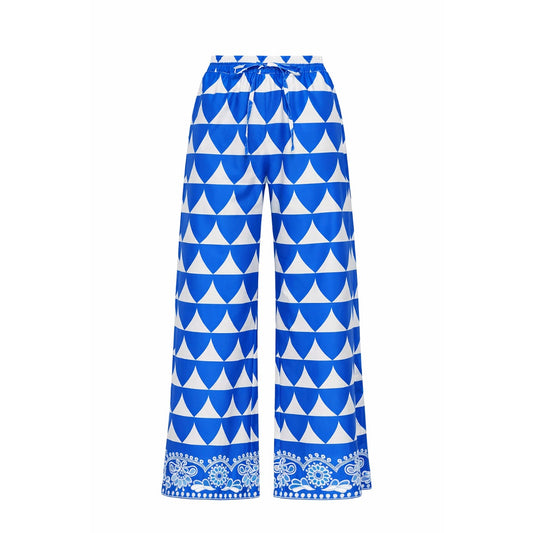 OPTICAL EMBROIDERY TROUSERS
