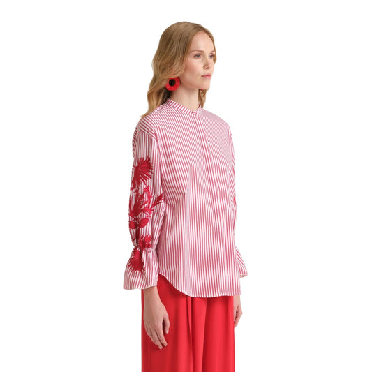 STRIPED FLEUR SHIRT