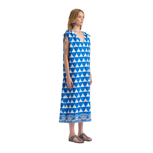 OPTICAL BRODERIE DRESS