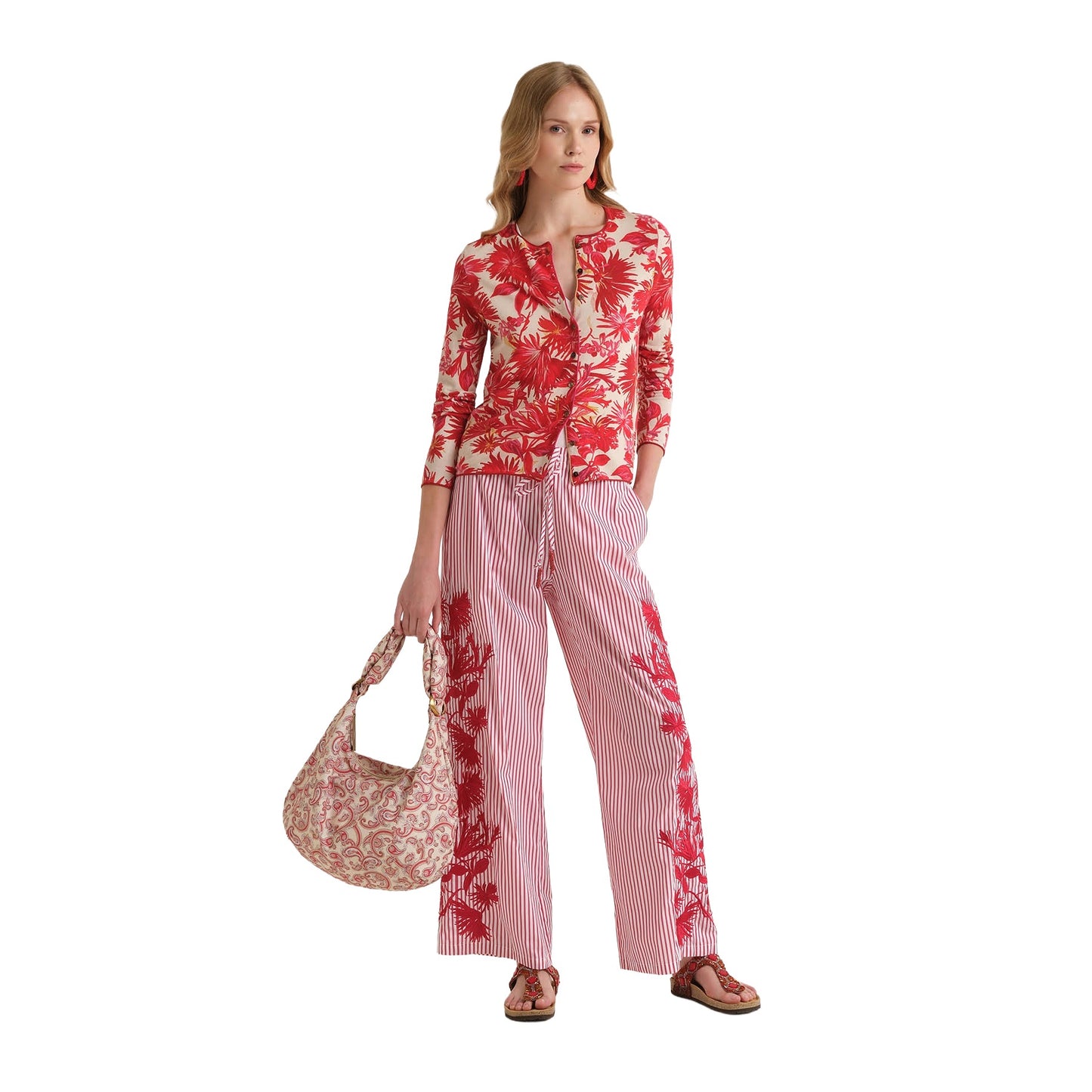 PANTALONE STRIPED FLEUR JH8054